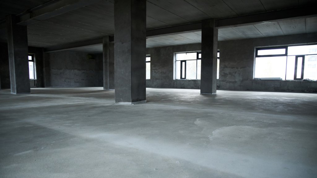 Wykończony budynek wewnątrz — beton architektoniczny bielsko