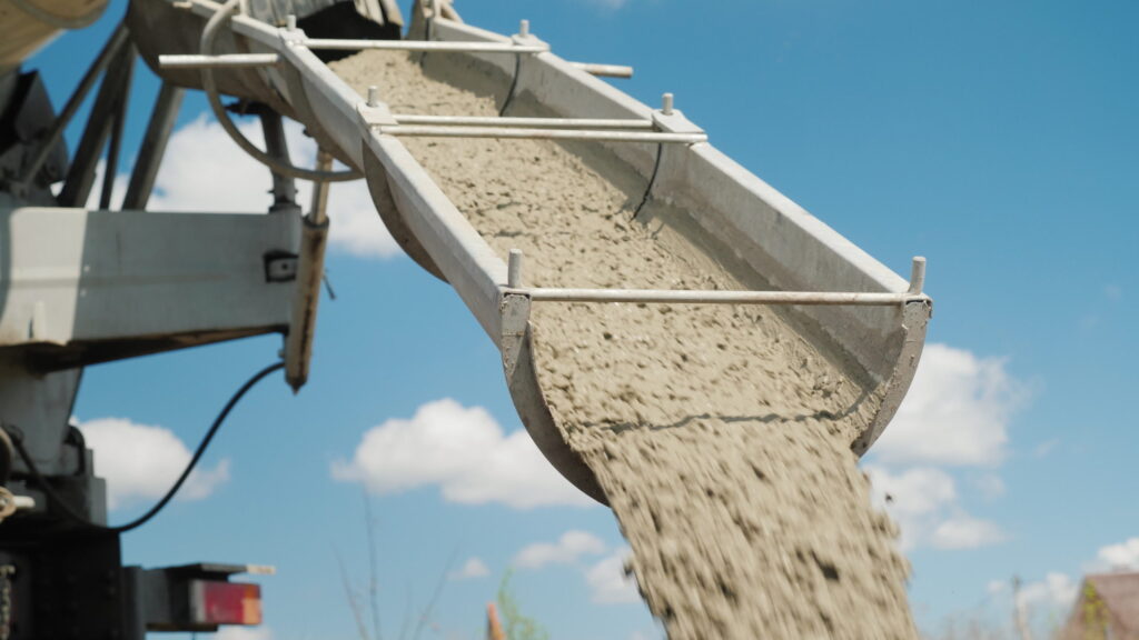 Wylewany beton z betoniarki — beton Bielsko